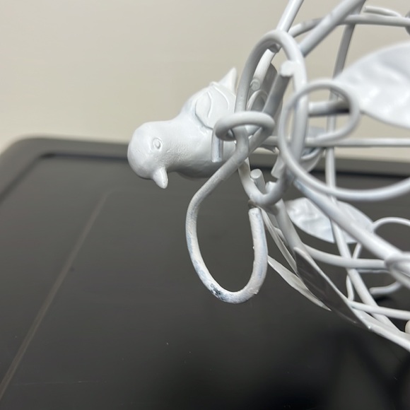 White Bird cage jewelry Organizer - Picture 12 of 14